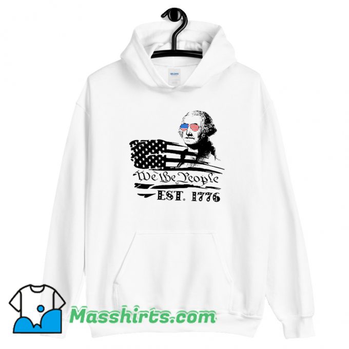 We The People George American Flag Hoodie Streetwear