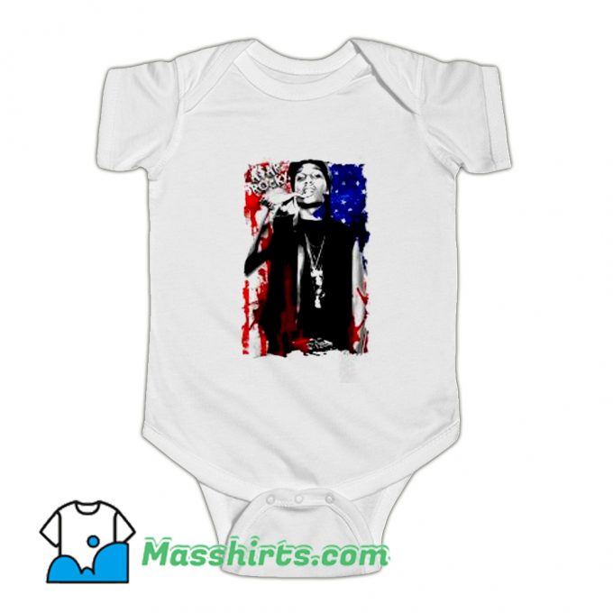 Asap Rocky American Flag Baby Onesie