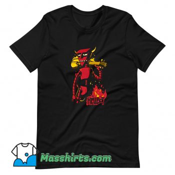 Classic Futurama Robot Devil Hellboy Hellbot T Shirt Design