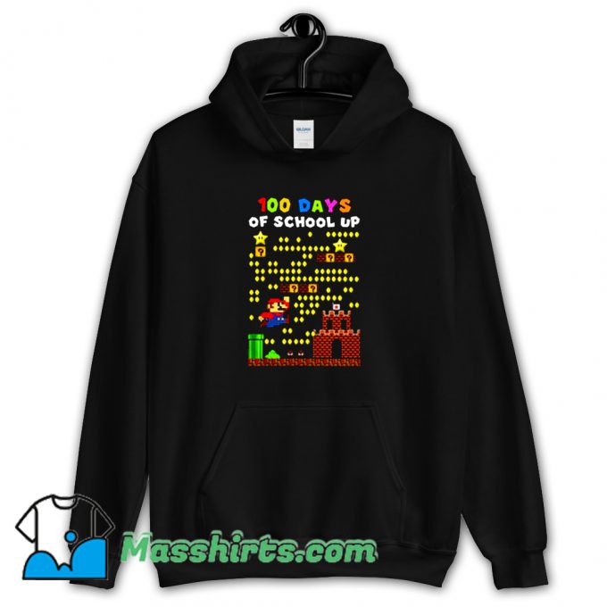 Cool Super Mario 100 Days Of School Up Hoodie Streetwear