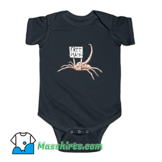 Free Mask Facehugger Baby Onesie