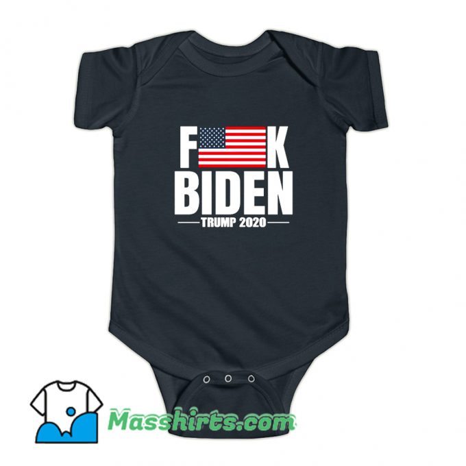Fuck Biden American Flag 2020 Baby Onesie