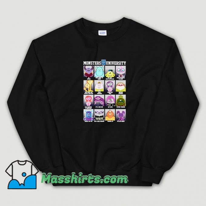 Funny Pixar Monsters University Class Photos Sweatshirt