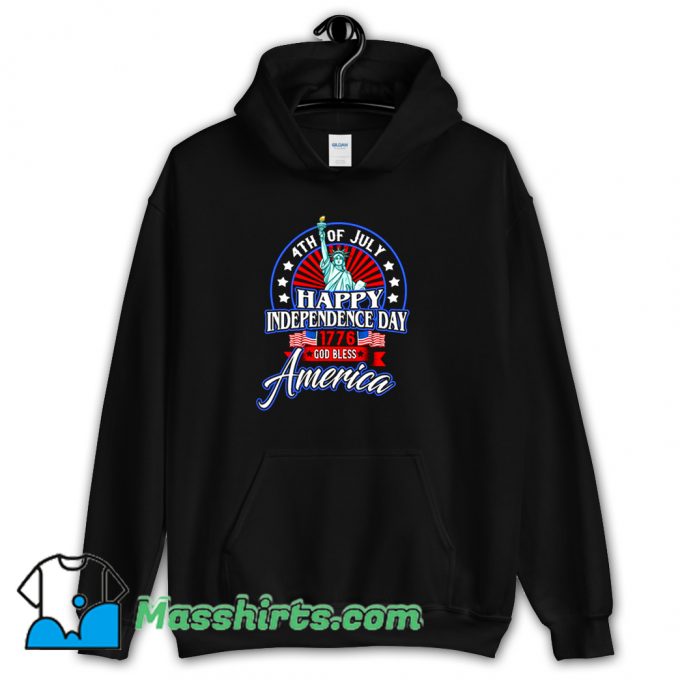 Happy Independence Day God Bless America Hoodie Streetwear