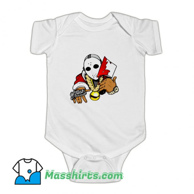 Jason Voorhees Parody Rapper Hip Hop Baby Onesie