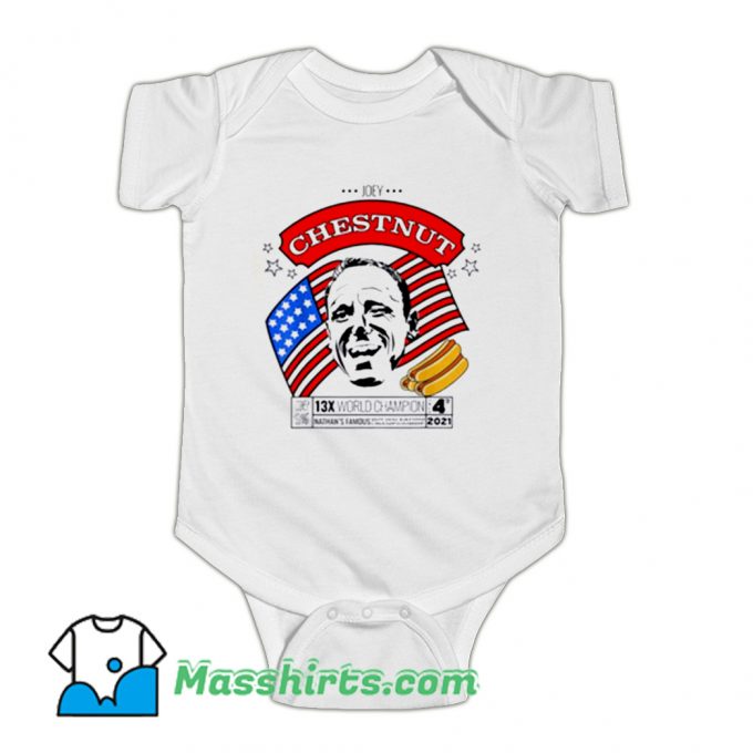 Joey Chestnut 4th Of July Baby Onesie