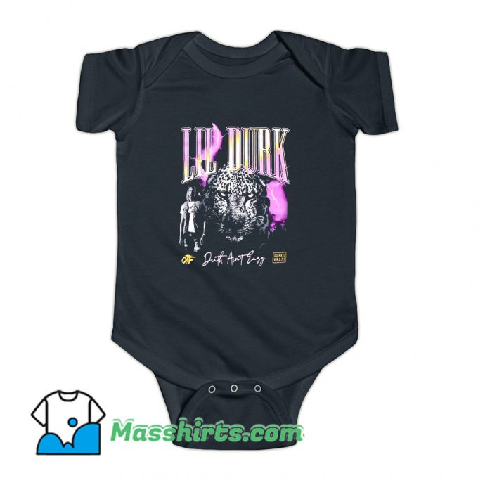 Lil Durk Leopard Death Aint Easy Baby Onesie