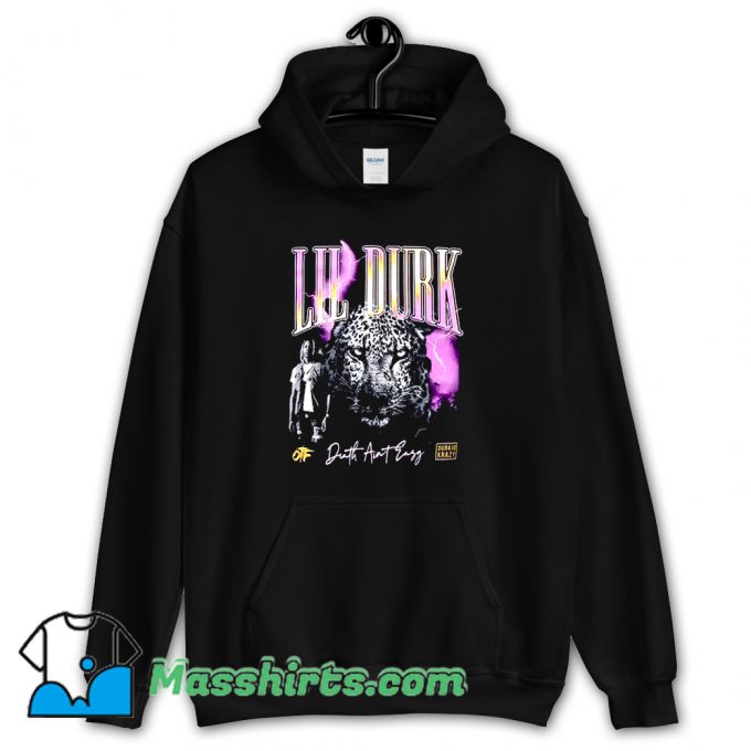 Lil Durk Leopard Death Aint Easy Hoodie Streetwear