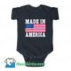 Made In America USA Flag Baby Onesie