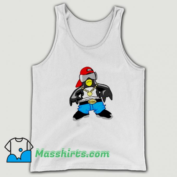 Penguin Hip Hop Rapper Tank Top