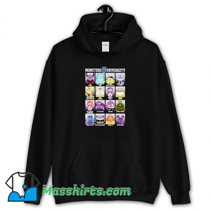 Pixar Monsters University Class Photos Hoodie Streetwear