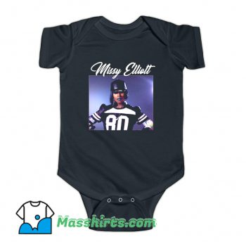 Rapper Missy Elliott Retro 90s Funny Baby Onesie