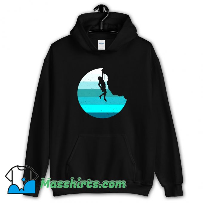 Rock Climbing Retro Bouldering Climber Hoodie Streetwear