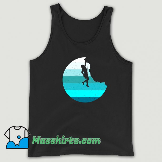 Rock Climbing Retro Bouldering Climber Tank Top