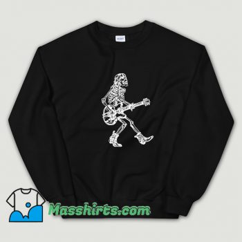 Seembo Skeleton Playing Guitar Vintage Sweatshirt