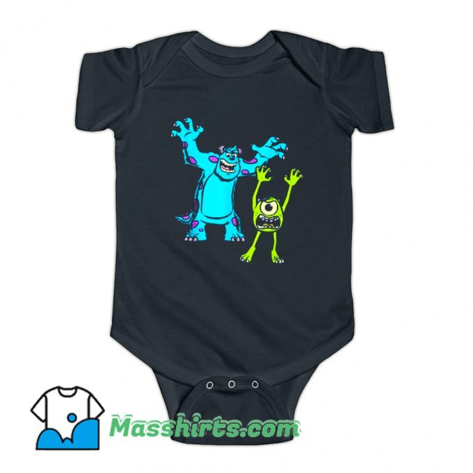 Sulley And Mike Monsters University Baby Onesie