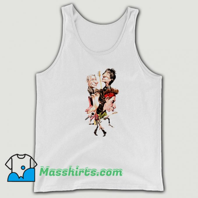 The Rolling Stones Cartoon Tank Top