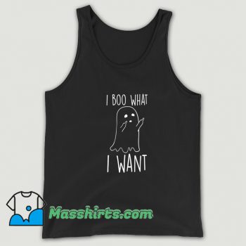 Vintage I Boo What I Want Spooky Ghost Tank Top