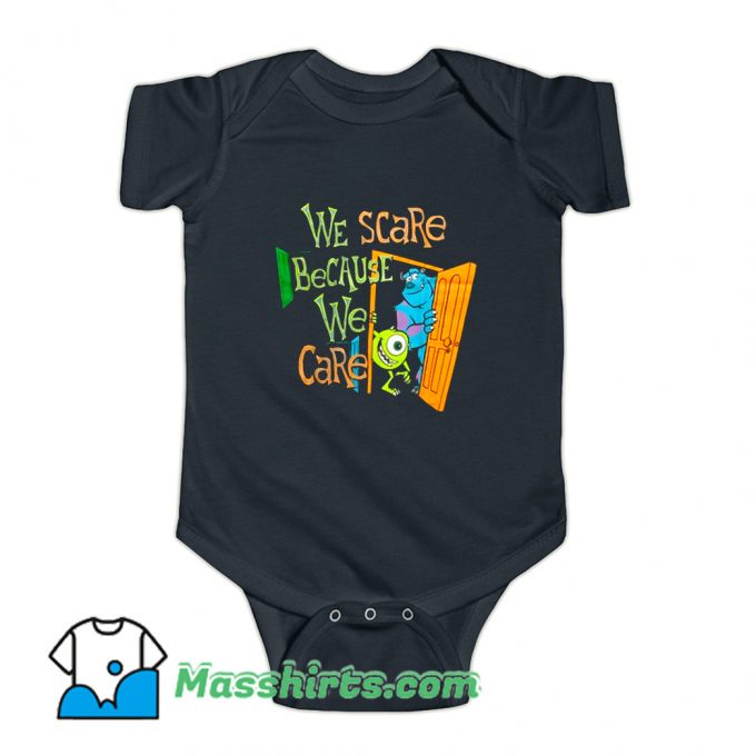 We Scare We Care Monsters University Baby Onesie