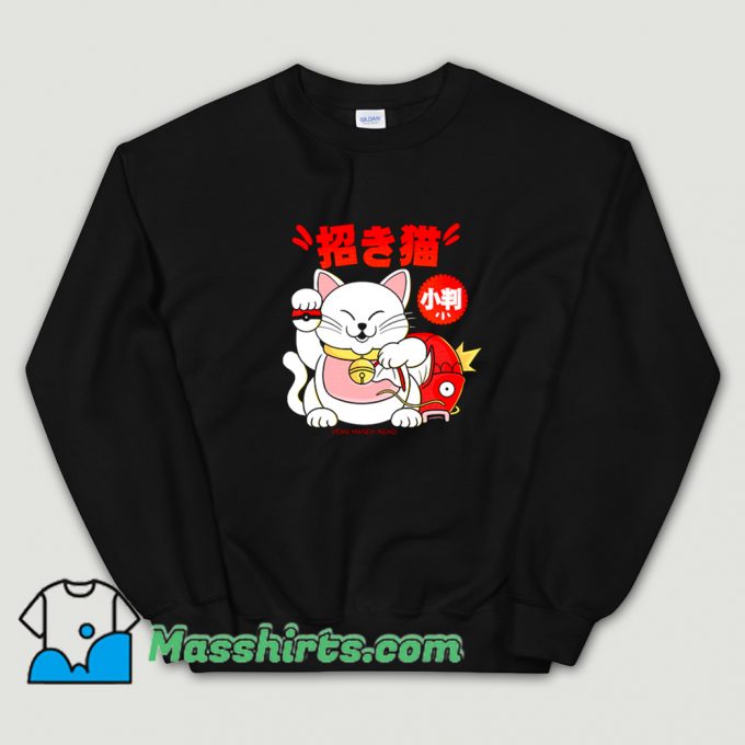 Anime Poke Maneki Neko Sweatshirt