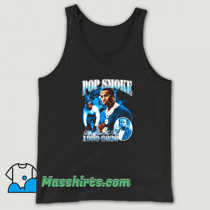 Awesome Rap Pop Smoke Live The Woo Tank Top