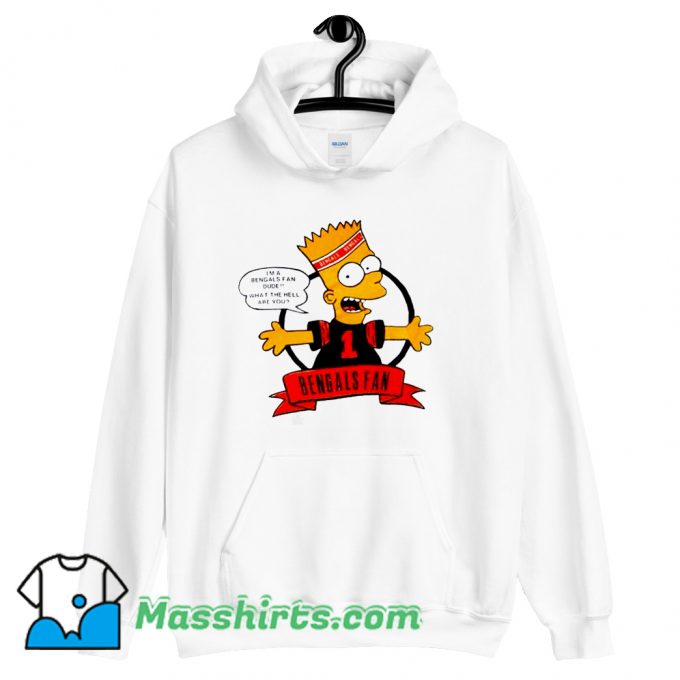 Bengals Fan Bart Simpson Hoodie Streetwear On Sale