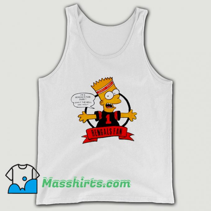 Best Bengals Fan Bart Simpson Tank Top