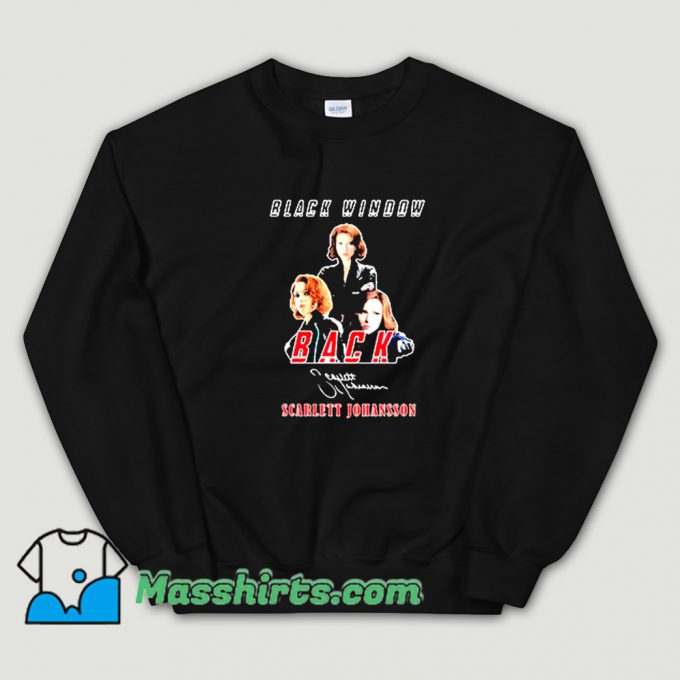 Best Black Widow Back Scarlett Johansson Signature Sweatshirt