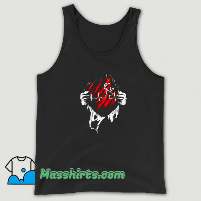 Best Hunting Deer Heartbeat Tank Top