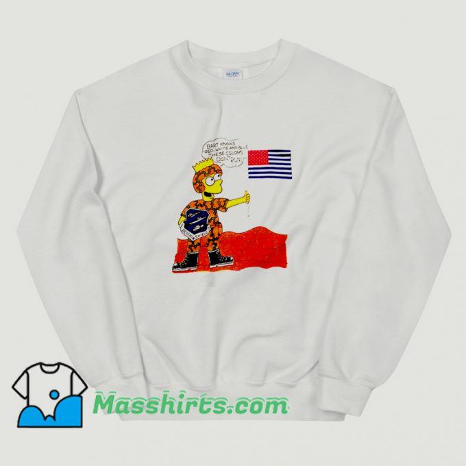 Best Operation Desert Shield Bart Simpson Sweatshirt