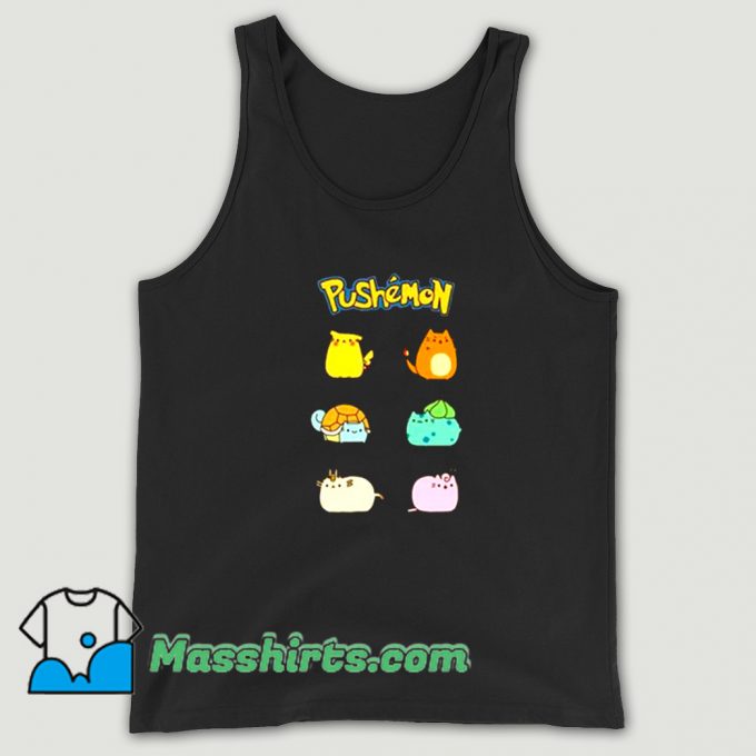 Best Pushemon Pokemon Tank Top