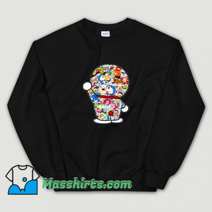 Cheap Doraemon Mosaic With Takashi Sweatshirt