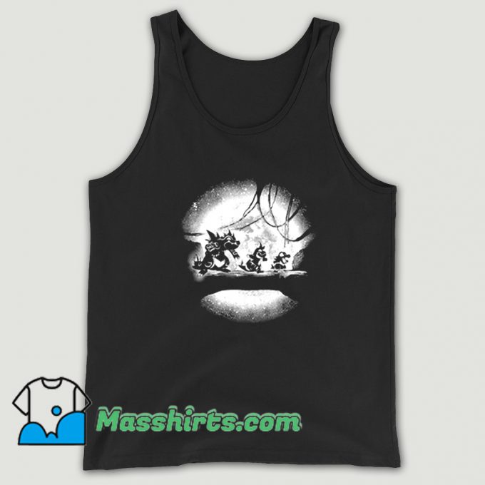 Cheap Moonlight Water Monsters Tank Top