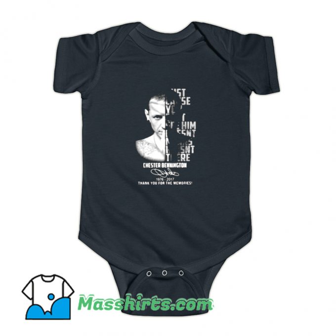 Chester Bennington Thank You For Memories Baby Onesie