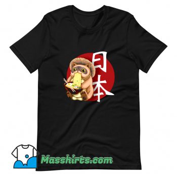 Classic Tanuki Japanese Ramen T Shirt Design