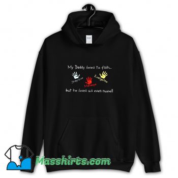 Cute Great Fathers Day With Hand Hoodie Streetwear
