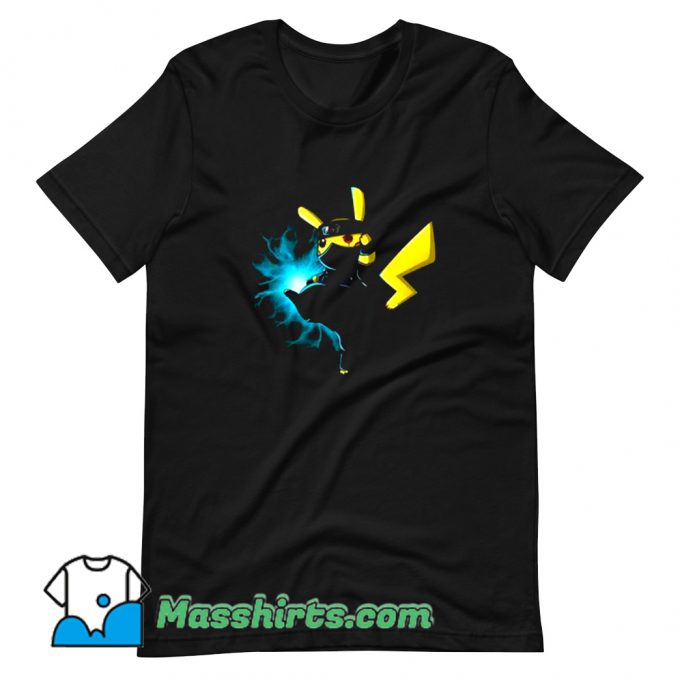 Cute Pikachu Kakashi Pokemon Naruto T Shirt Design