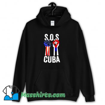 Cute Sos Cuba And American Flag Hoodie Streetwear