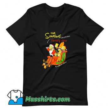 Cute The Simpson Family Christmas T Shirt Design