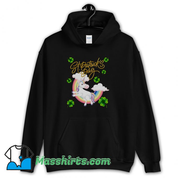 Cute Unicorn St Patricks Day Hoodie Streetwear