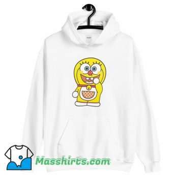 Funny SpongeBob Squarepants X Doraemon Parody Hoodie Streetwear