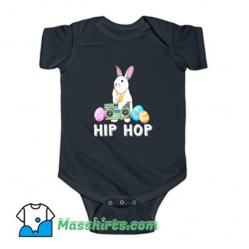 Hip Hop Bunny Easter Eggs Baby Onesie