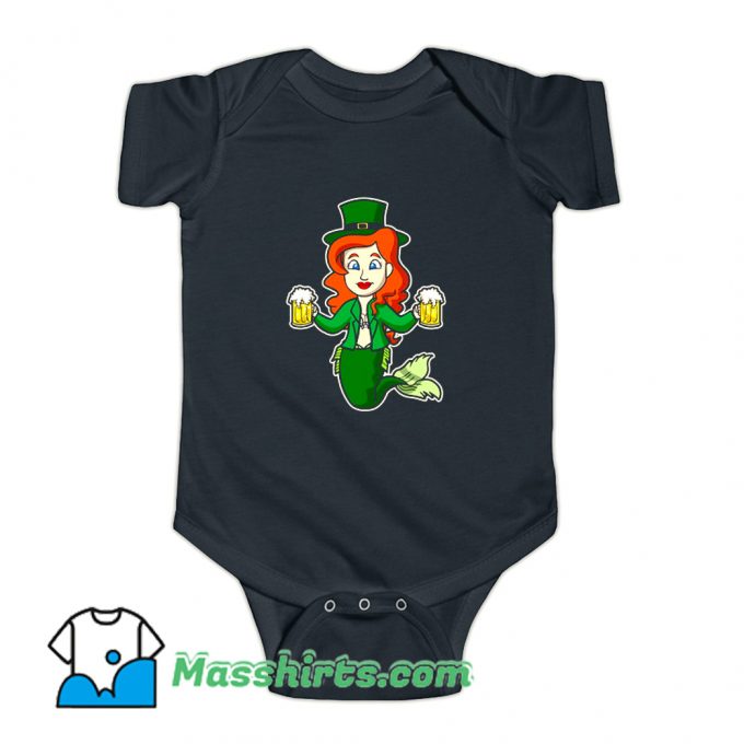 Irish Mermaid Beers Baby Onesie