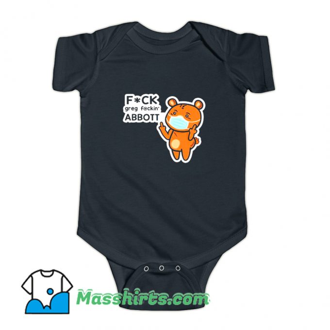 Mask Cartoon Meme Fuck Greg Abbott Baby Onesie