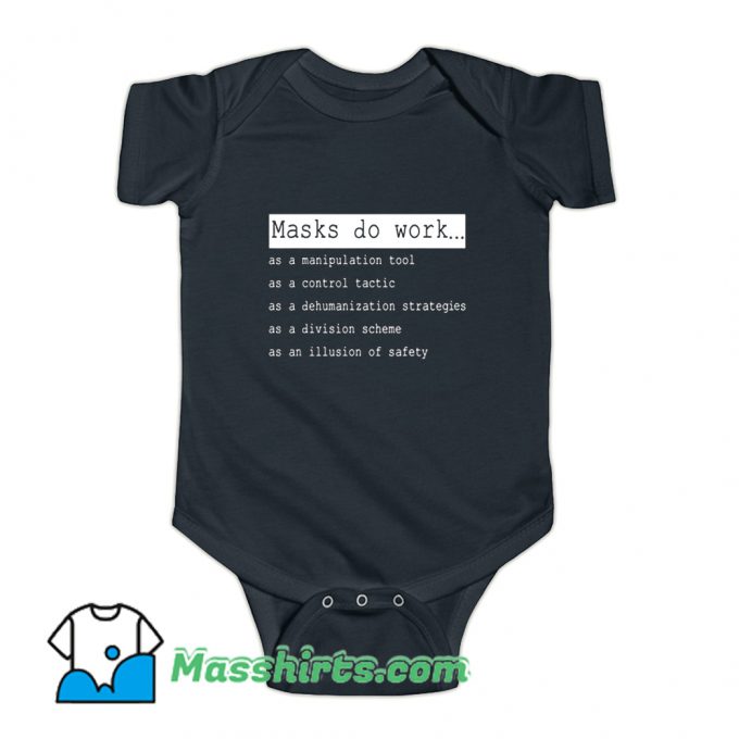 Masks Do Work Quarantine Vintage Baby Onesie