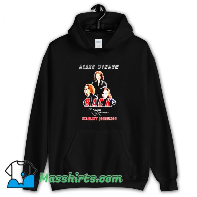 New Black Widow Back Scarlett Johansson Signature Hoodie Streetwear