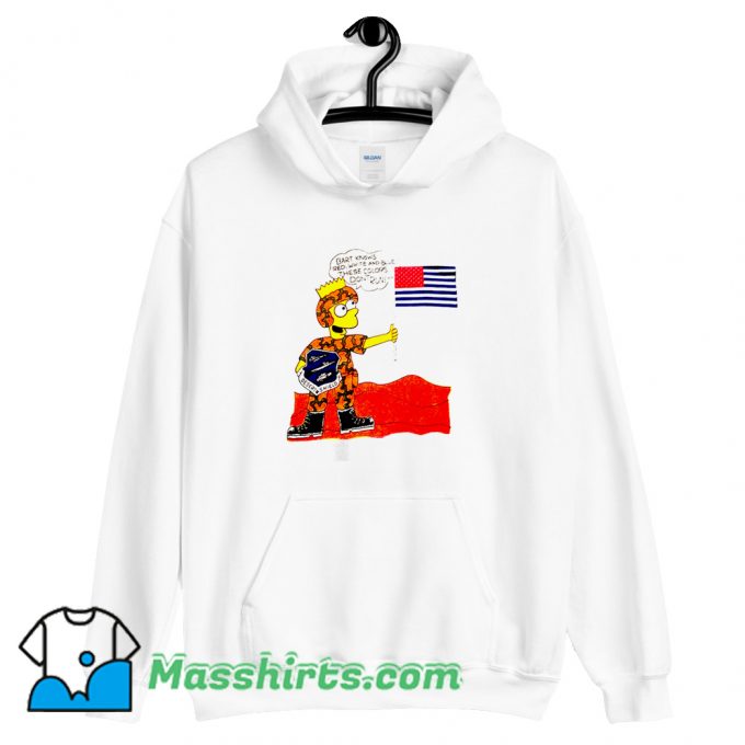 New Operation Desert Shield Bart Simpson Hoodie Streetwear