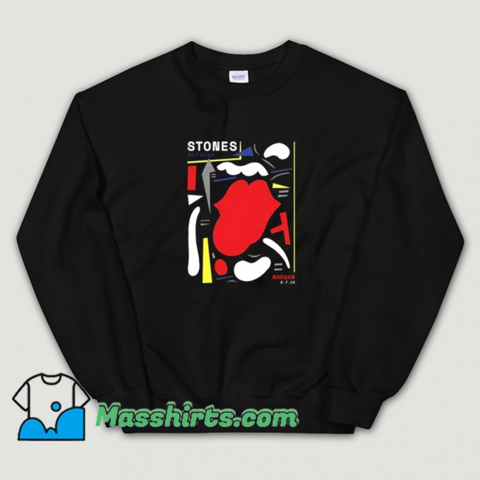 New Warsaw The Rolling Stones Abstract Sweatshirt