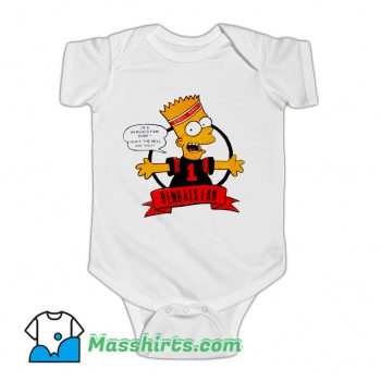 Original Bengals Fan Bart Simpson Baby Onesie