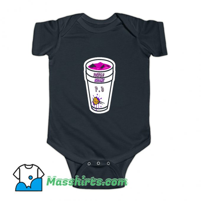 Rapper Lean Double Cup Purple Dreams Baby Onesie